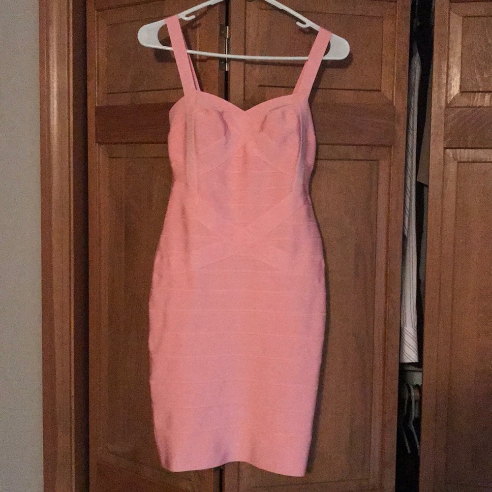 Pink Bodycon Bandage Dress worn once in 2016
